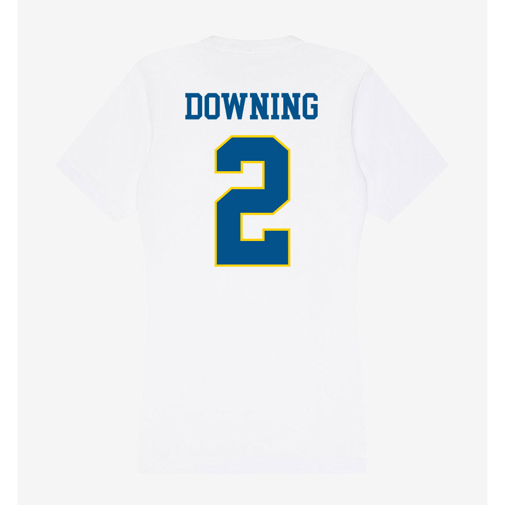 Delaware - Women's Ice Hockey : Shaw Downing - Women's V-Neck T-Shirt-1