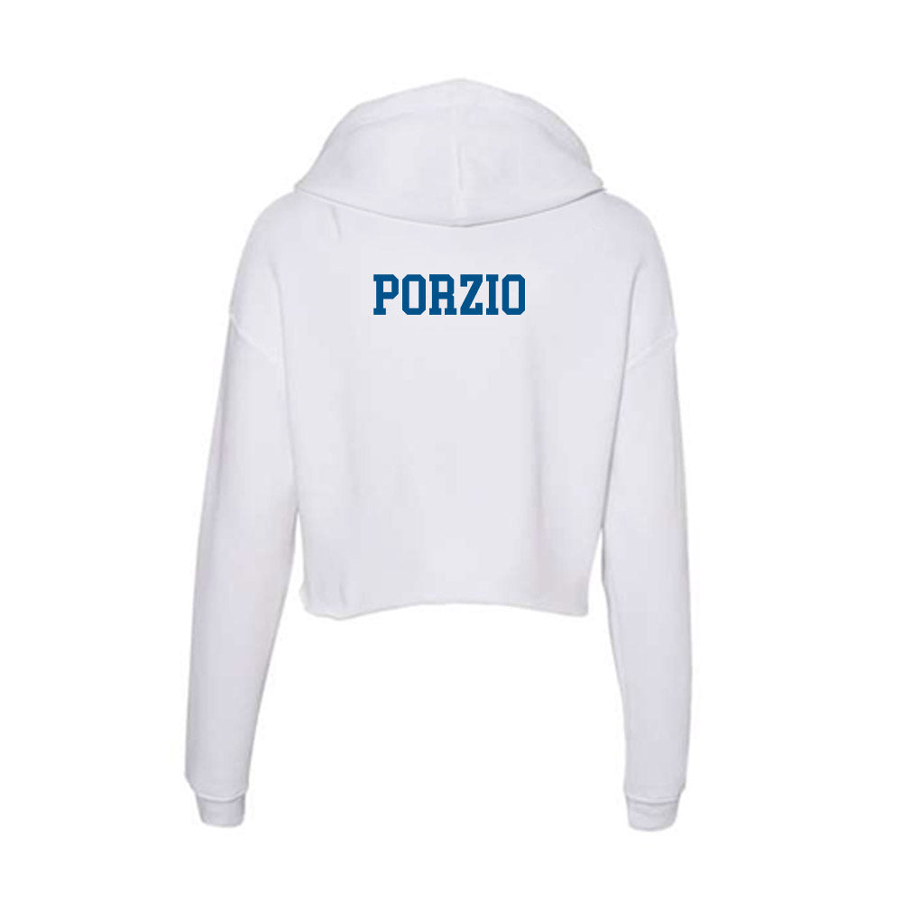 Delaware - Crew : Ben Porzio - Women's Crop Fleece Hoodie-1