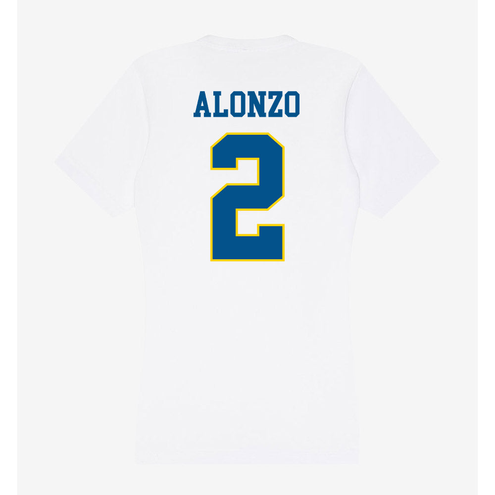 Delaware - Women's Rugby : Megan Alonzo - Women's V-Neck T-Shirt-1