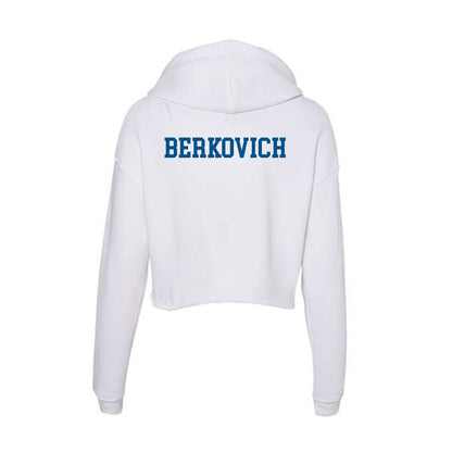 Delaware - Crew : Jake Berkovich - Women's Crop Fleece Hoodie-1