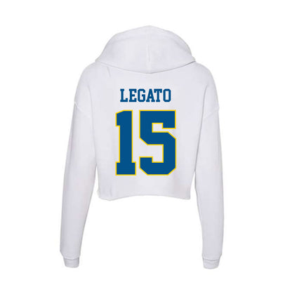 Delaware - Men's D2 Ice Hockey : Joseph Legato - Women's Crop Fleece Hoodie-1