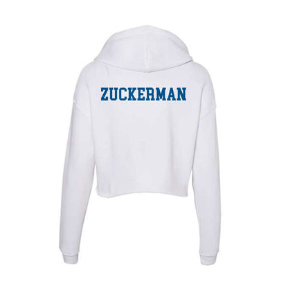 Delaware - Crew : Jarrett Zuckerman - Women's Crop Fleece Hooded Sweatshirt-1