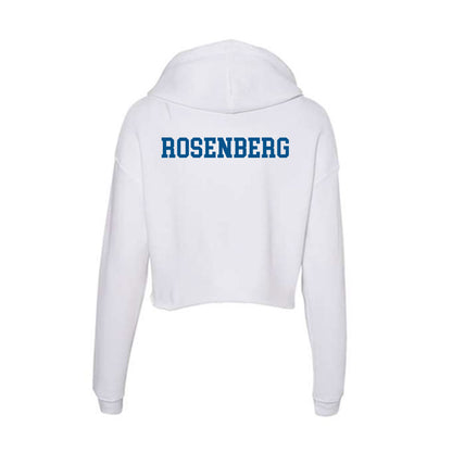 Delaware - Wrestling : Jonathon Rosenberg - Women's Crop Fleece Hooded Sweatshirt-1