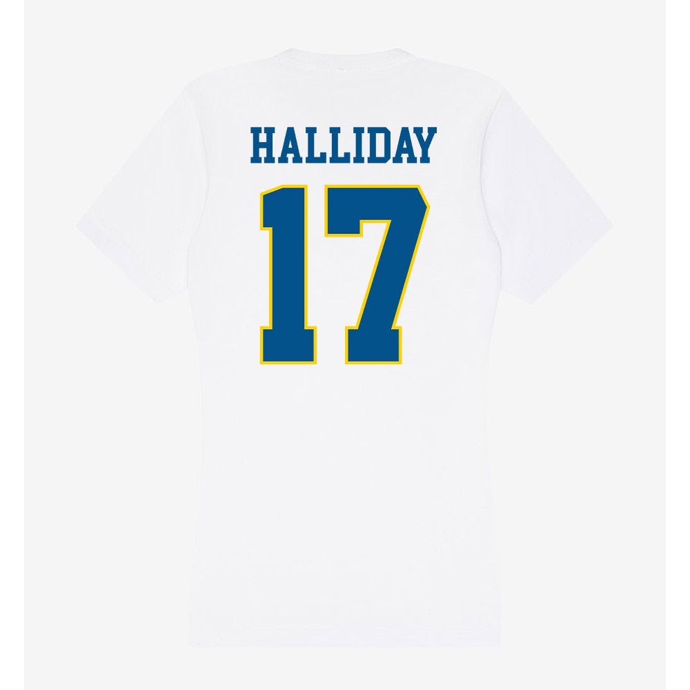 Delaware - Women's Ice Hockey : Amanda Halliday - Women's V-Neck T-Shirt-1