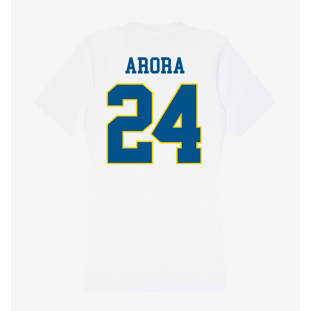 Delaware - Flag Football : Alysha Arora - Women's V-Neck T-Shirt-1