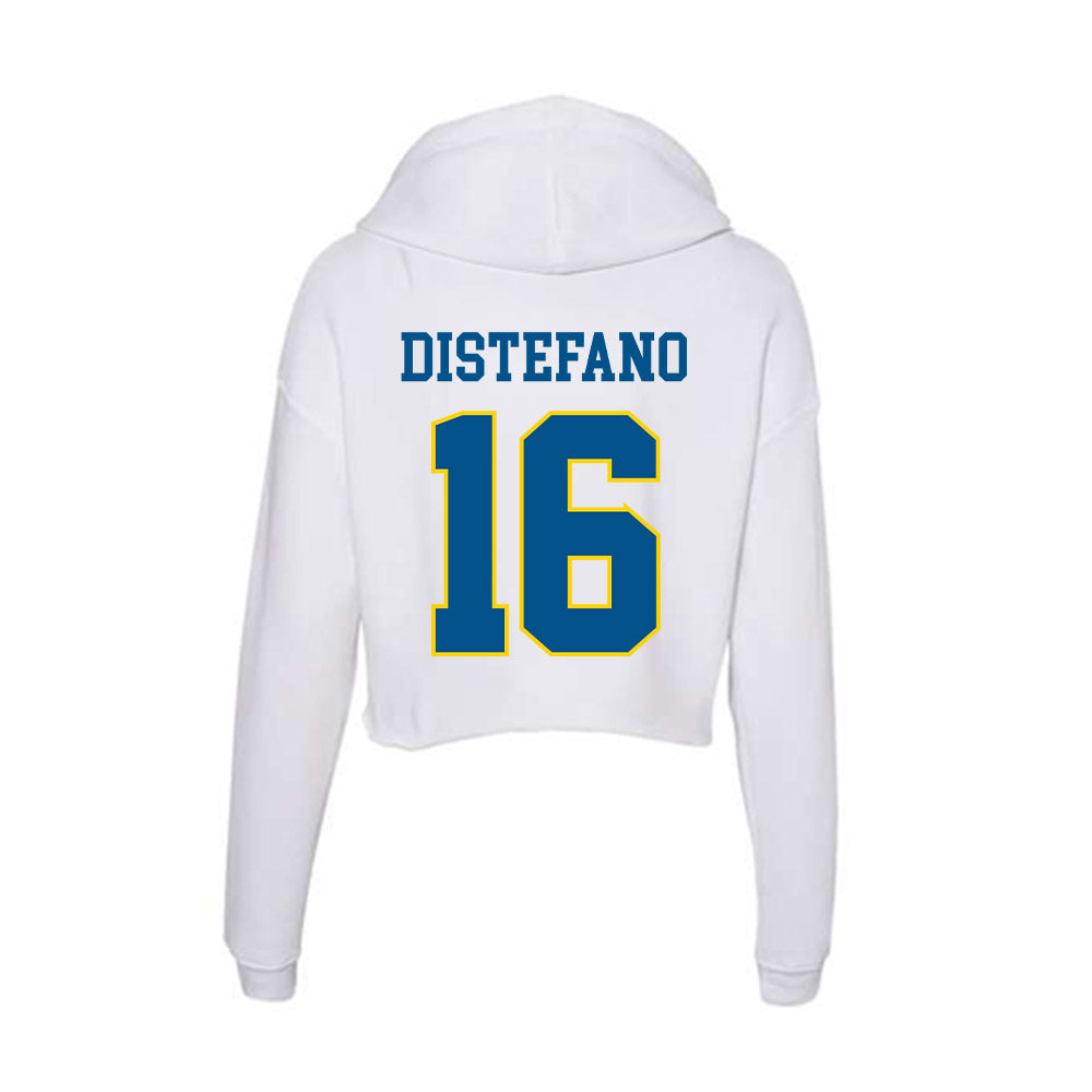 Delaware - Men's D2 Ice Hockey : Jerry DiStefano - Women's Crop Fleece Hoodie-1