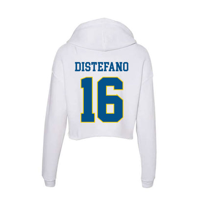 Delaware - Men's D2 Ice Hockey : Jerry DiStefano - Women's Crop Fleece Hoodie-1