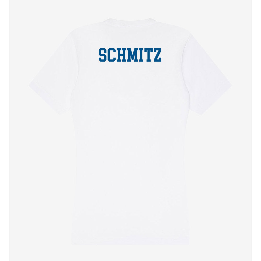Delaware - Women's Rugby : Natalie Schmitz - Women's V-Neck T-Shirt-1