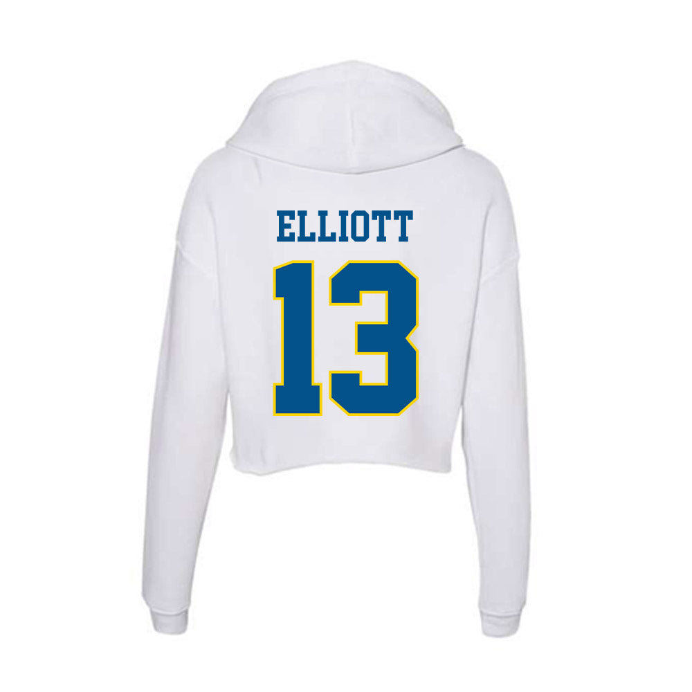 Delaware - Flag Football : Lucy Elliott - Women's Crop Fleece Hoodie-1