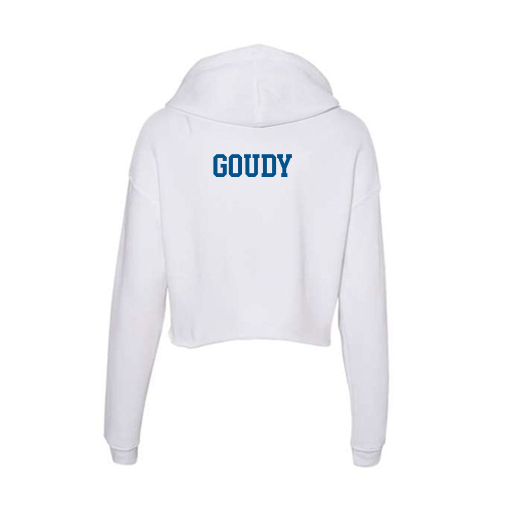 Delaware - Figure Skating : Madeline Goudy - Women's Crop Fleece Hoodie-1