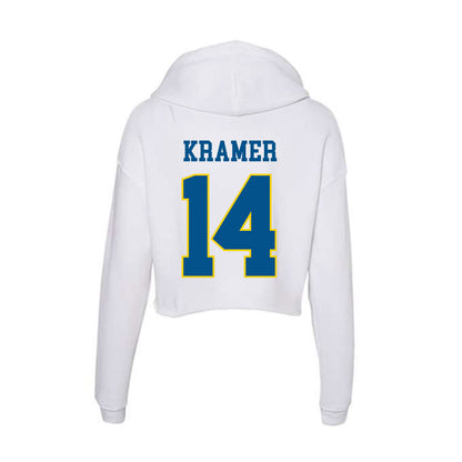 Delaware - Men's D2 Ice Hockey : Brian Kramer - Women's Crop Fleece Hoodie-1