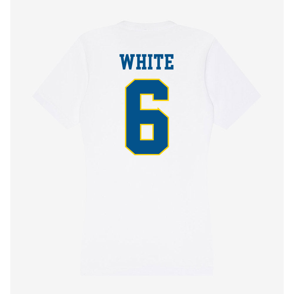Delaware - Women's Rugby : Alexandra White - Women's V-Neck T-Shirt-1