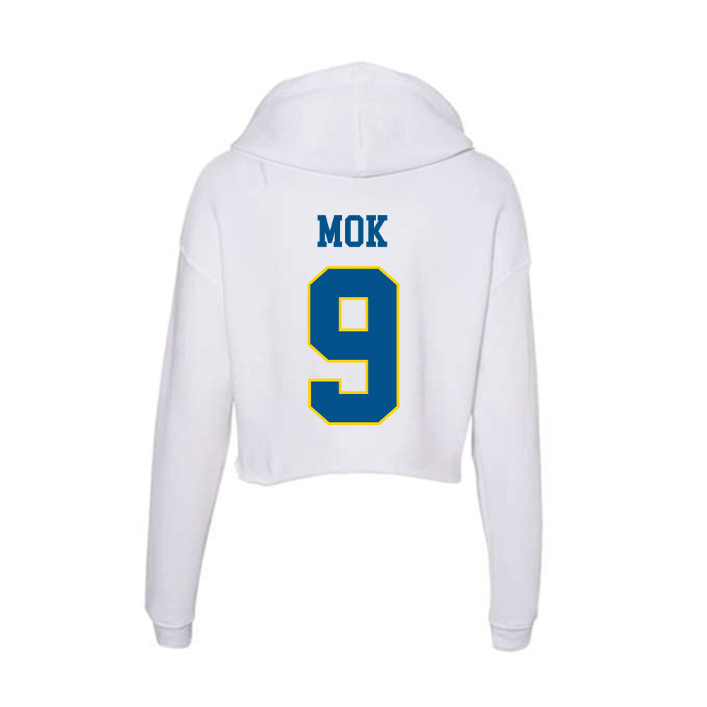 Delaware - Flag Football : Megan Mok - Women's Crop Fleece Hoodie-1