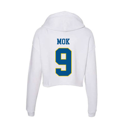 Delaware - Flag Football : Megan Mok - Women's Crop Fleece Hoodie-1