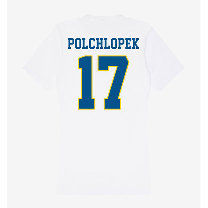 Delaware - Men's D2 Ice Hockey : Hubert Polchlopek - Women's V-Neck T-Shirt-1