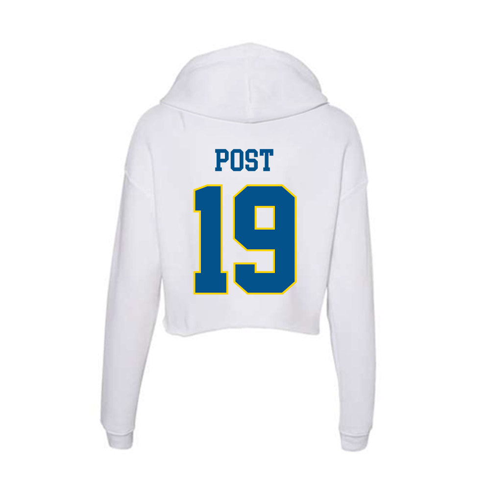 Delaware - Women's Ice Hockey : Miranda Post - Women's Crop Fleece Hoodie-1