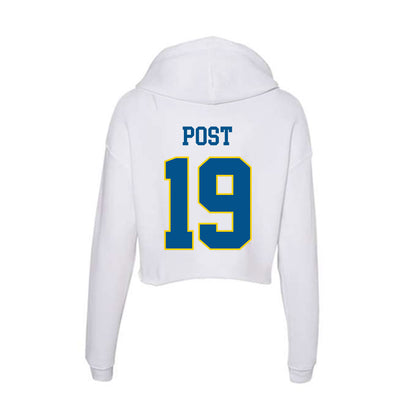 Delaware - Women's Ice Hockey : Miranda Post - Women's Crop Fleece Hoodie-1