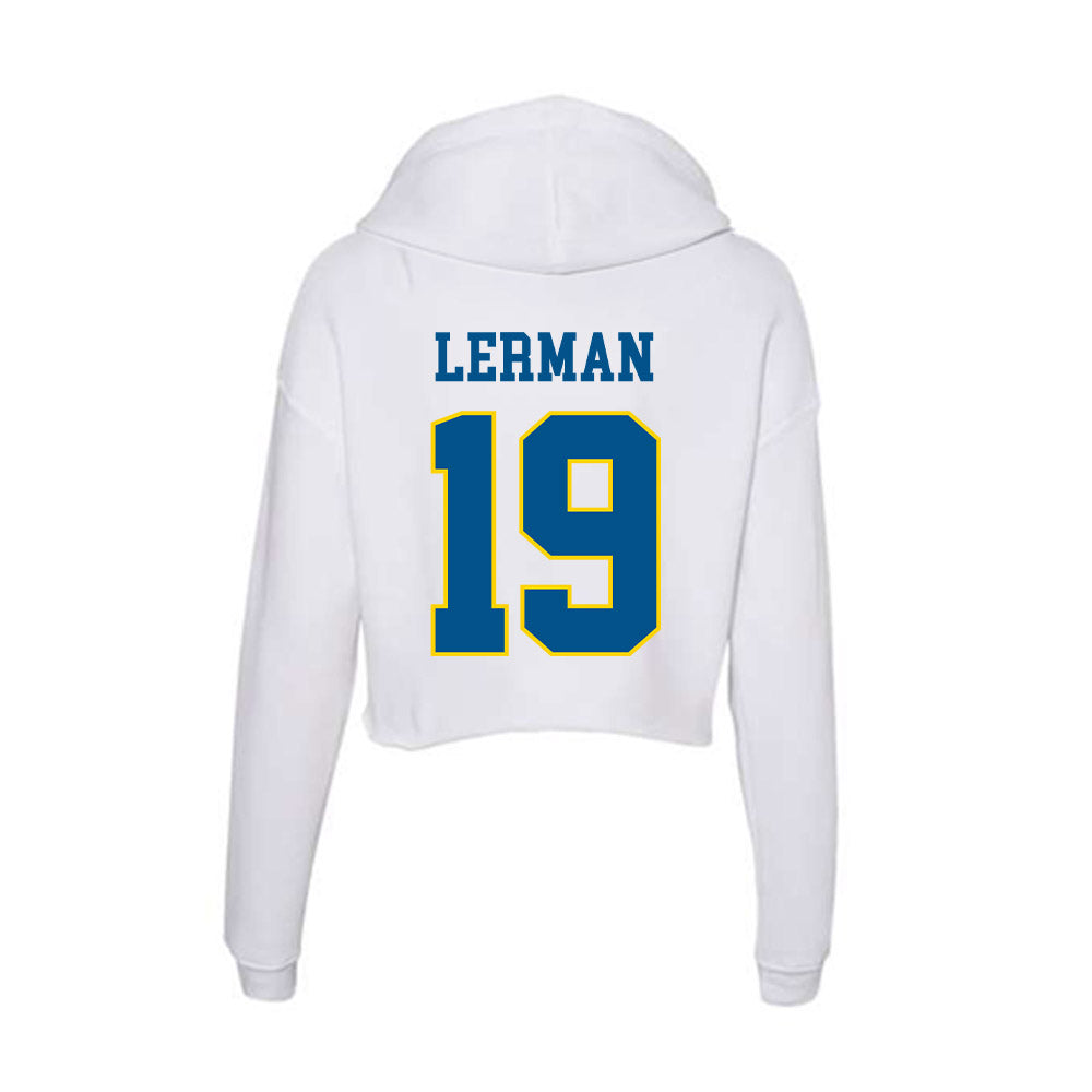 Delaware - Flag Football : Sam Lerman - Women's Crop Fleece Hoodie-1