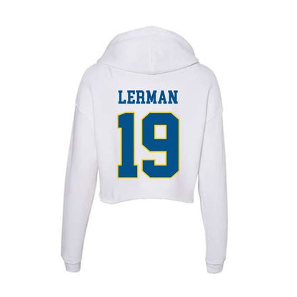 Delaware - Flag Football : Sam Lerman - Women's Crop Fleece Hoodie-1