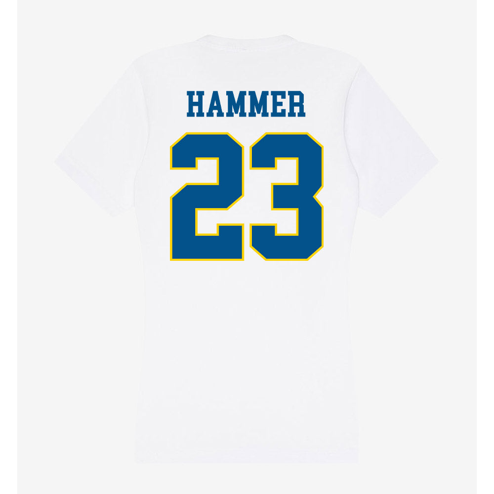 Delaware - Flag Football : Katy Hammer - Women's V-Neck T-Shirt-1