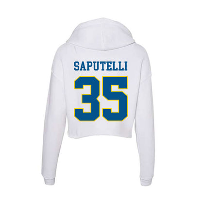 Delaware - Men's D2 Ice Hockey : Dominic Saputelli - Women's Crop Fleece Hoodie-1