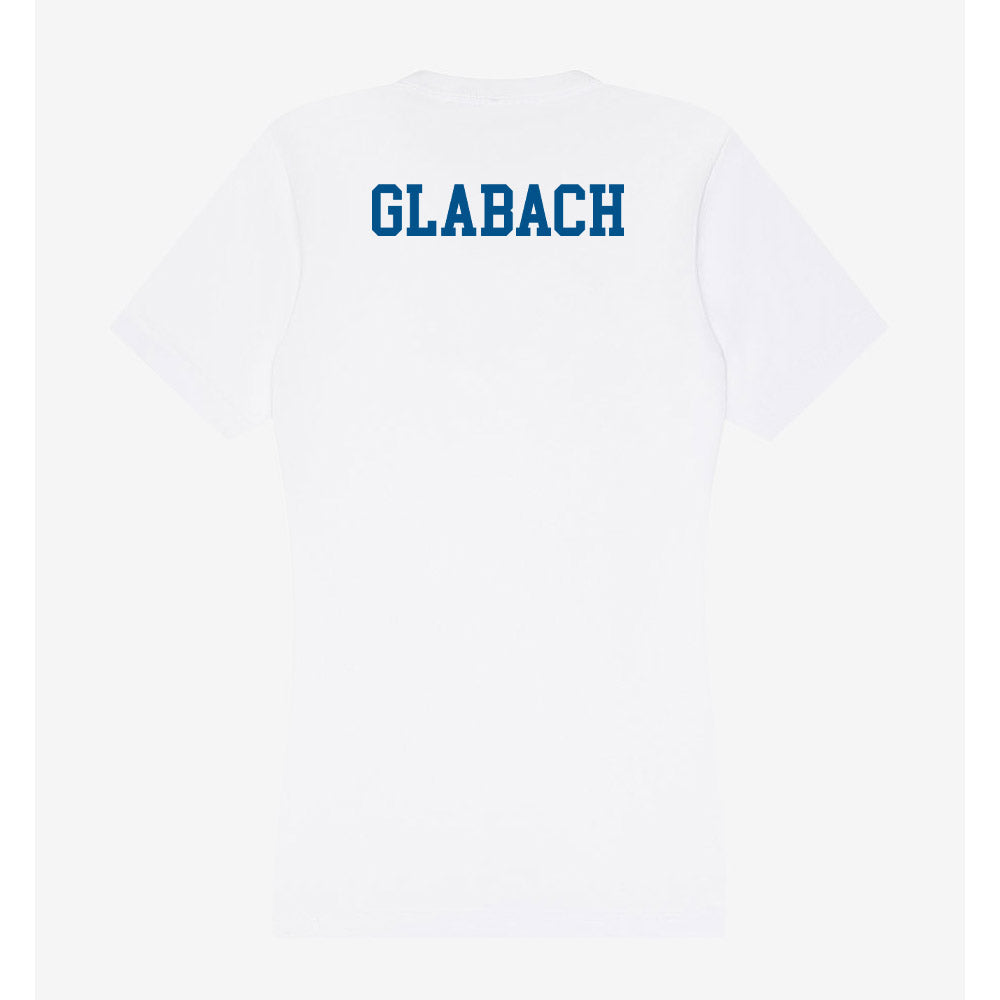 Delaware - Synchronized Skating : Cate Glabach - Women's V-Neck T-Shirt-1