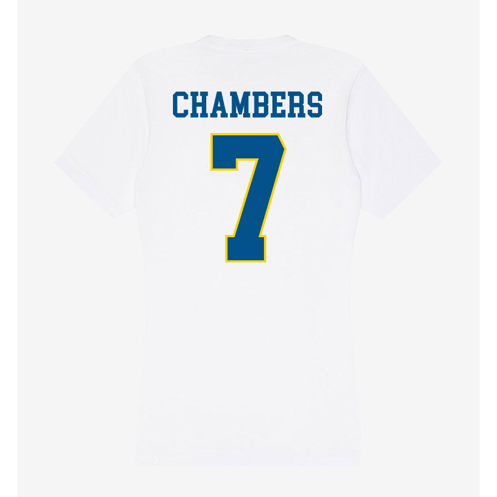 Delaware - Women's Rugby : Josiane Chambers - Women's V-Neck T-Shirt-1