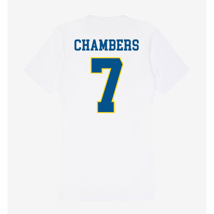 Delaware - Women's Rugby : Josiane Chambers - Women's V-Neck T-Shirt-1