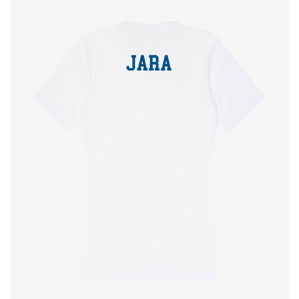 Delaware - Wrestling : Jorge Jara - Women's V-Neck T-Shirt-1