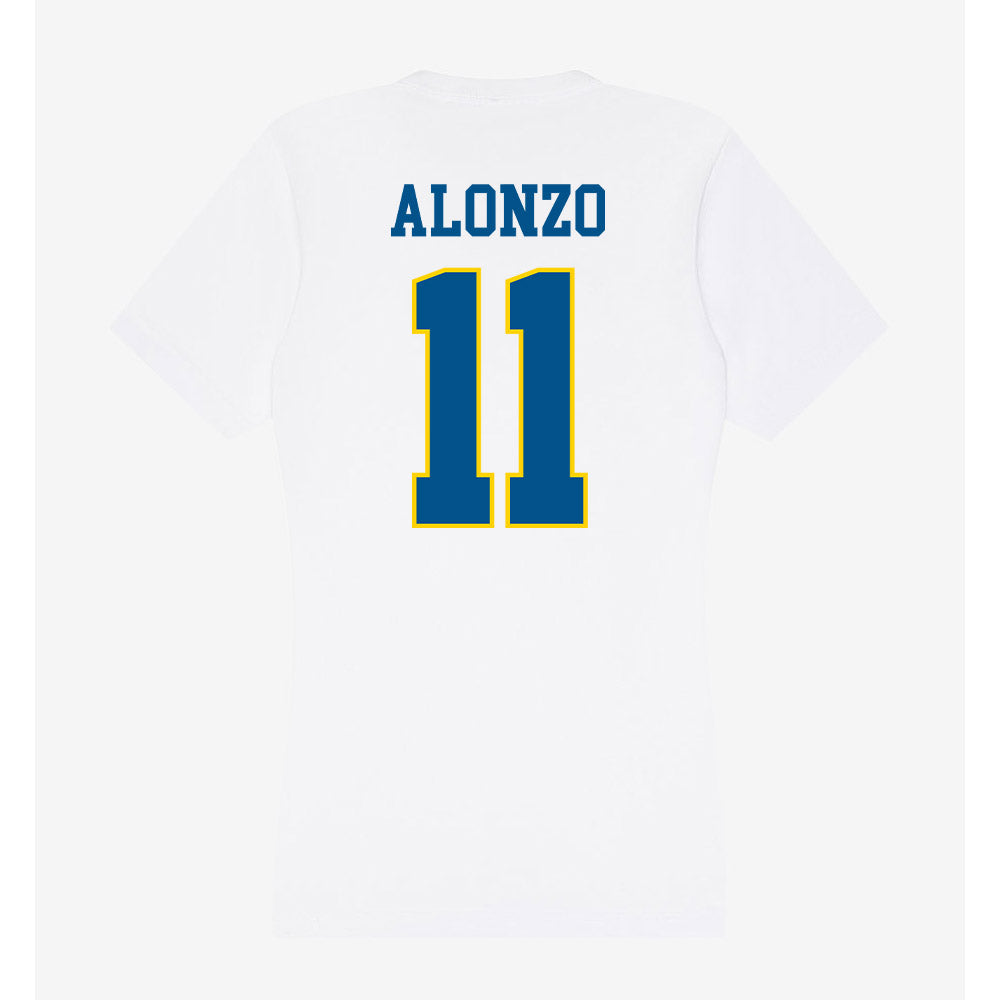 Delaware - Women's Rugby : Kelsey Alonzo - Women's V-Neck T-Shirt-1