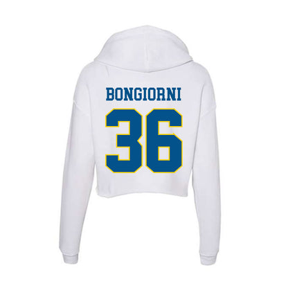Delaware - Women's Ice Hockey : Olivia Bongiorni - Women's Crop Fleece Hoodie-1
