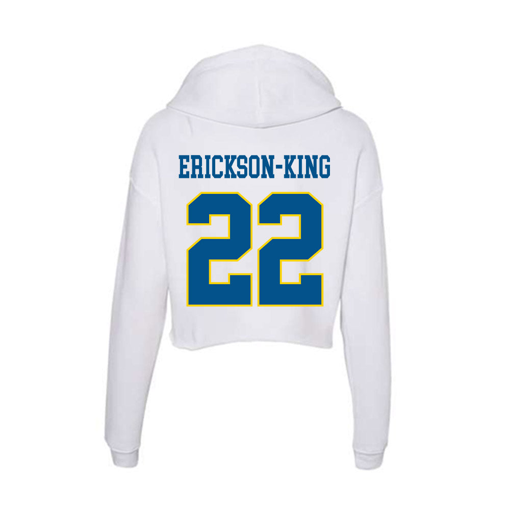Delaware - Women's Rugby : Julia Erickson-King - Women's Crop Fleece Hoodie-1