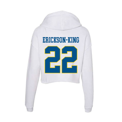 Delaware - Women's Rugby : Julia Erickson-King - Women's Crop Fleece Hoodie-1