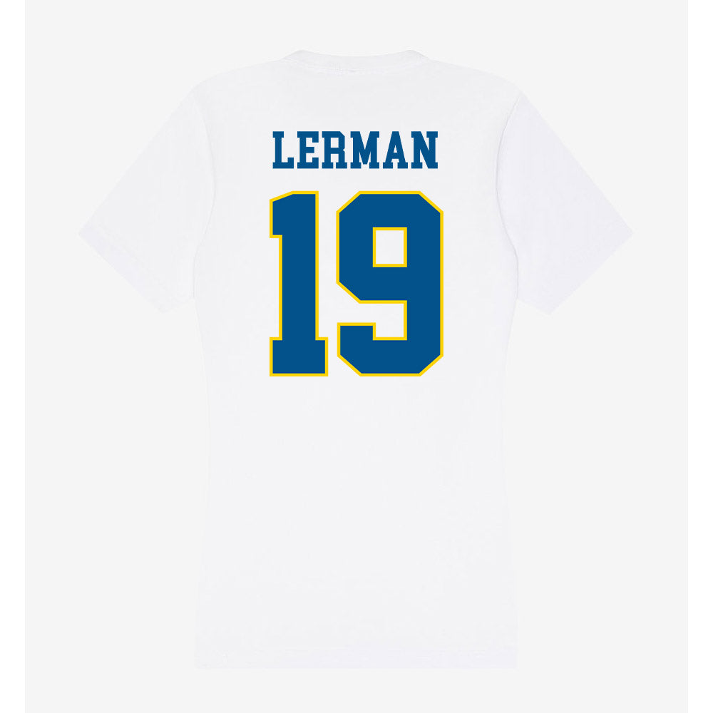 Delaware - Flag Football : Sam Lerman - Women's V-Neck T-Shirt-1