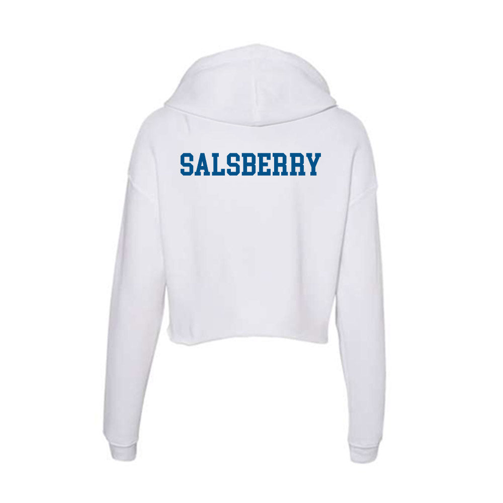 Delaware - Figure Skating : Carina Salsberry - Women's Crop Fleece Hoodie-1