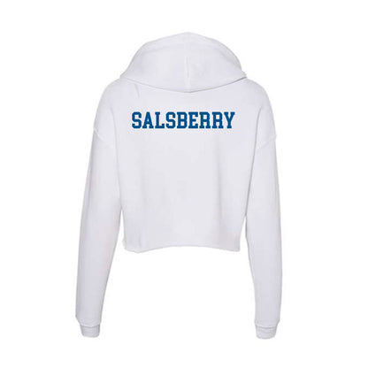 Delaware - Figure Skating : Carina Salsberry - Women's Crop Fleece Hoodie-1