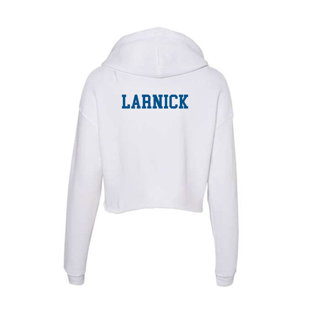 Delaware - Figure Skating : Nina Larnick - Women's Crop Fleece Hoodie-1