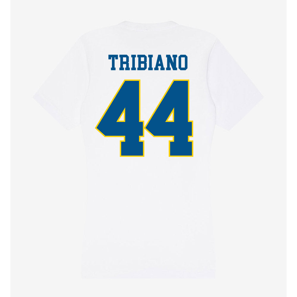 Delaware - Flag Football : Julia Tribiano - Women's V-Neck T-Shirt-1