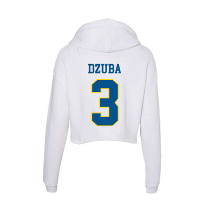 Delaware - Flag Football : Brianne Dzuba - Women's Crop Fleece Hoodie-1