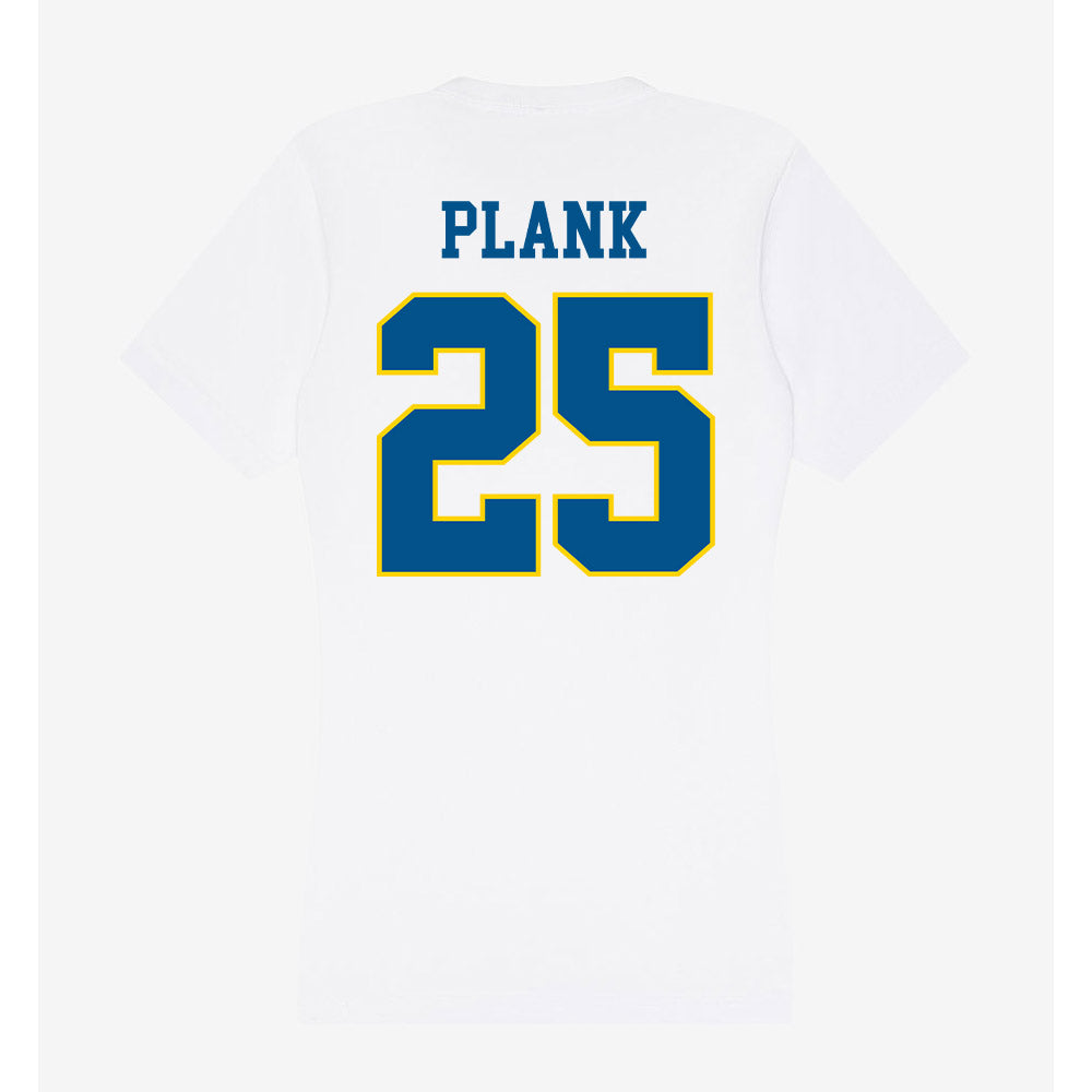 Delaware - Men's D2 Ice Hockey : Andrew Plank - Women's V-Neck T-Shirt-1
