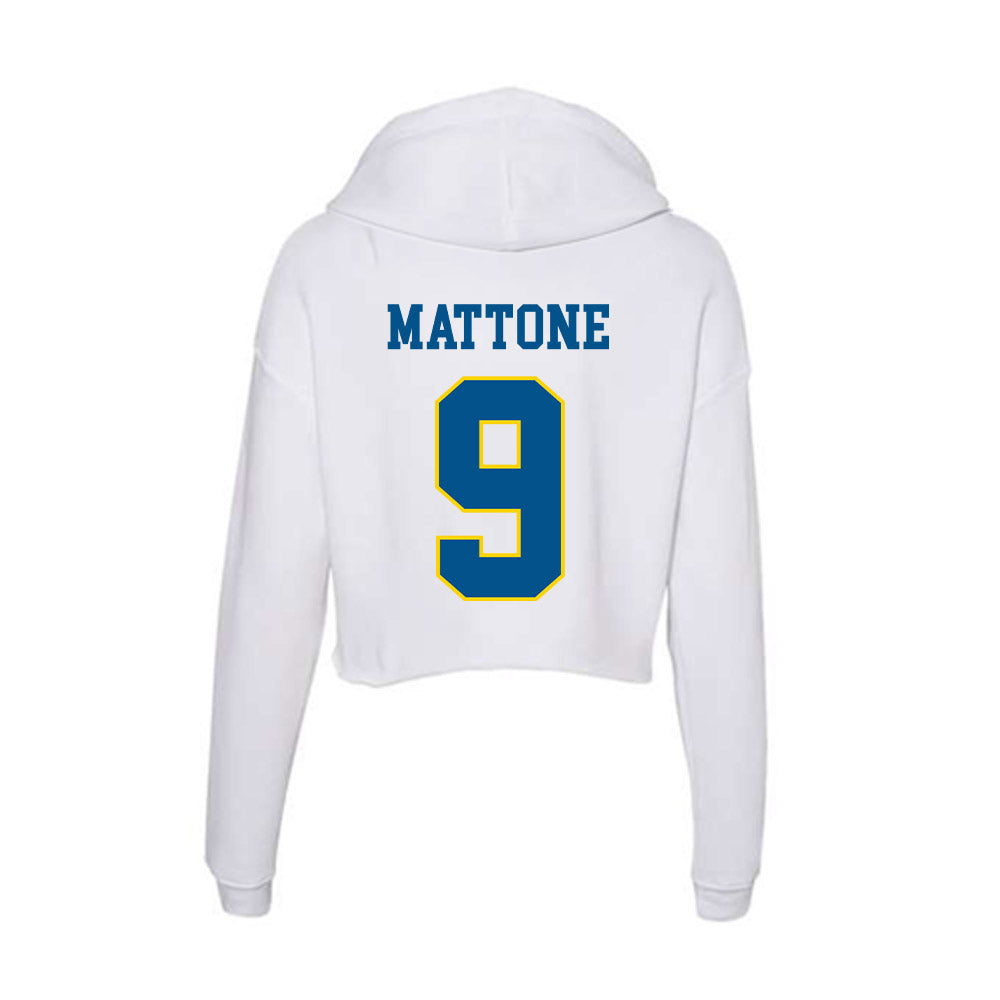 Delaware - Women's Ice Hockey : Grace Mattone - Women's Crop Fleece Hoodie-1