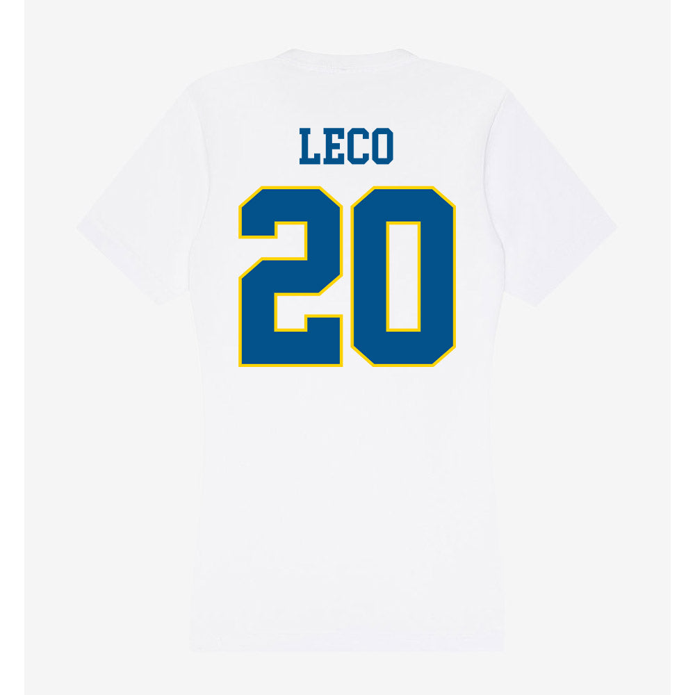Delaware - Women's Rugby : Emily Leco - Women's V-Neck T-Shirt-1
