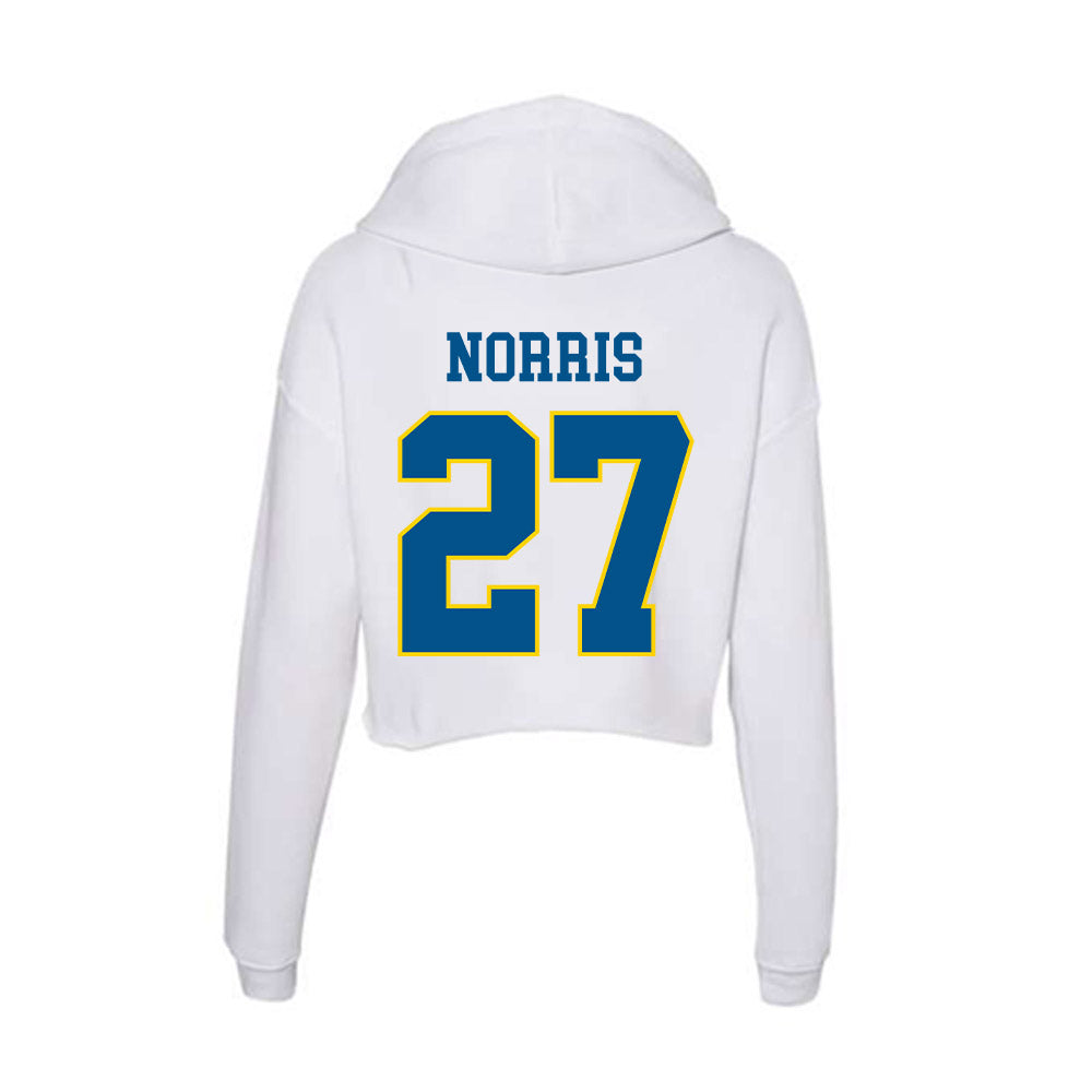Delaware - Women's Rugby : Yazmeen Norris - Women's Crop Fleece Hoodie-1
