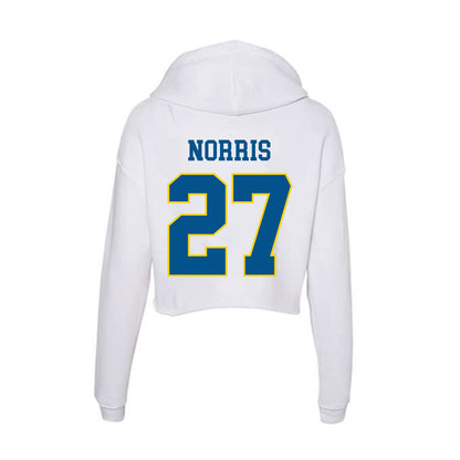Delaware - Women's Rugby : Yazmeen Norris - Women's Crop Fleece Hoodie-1