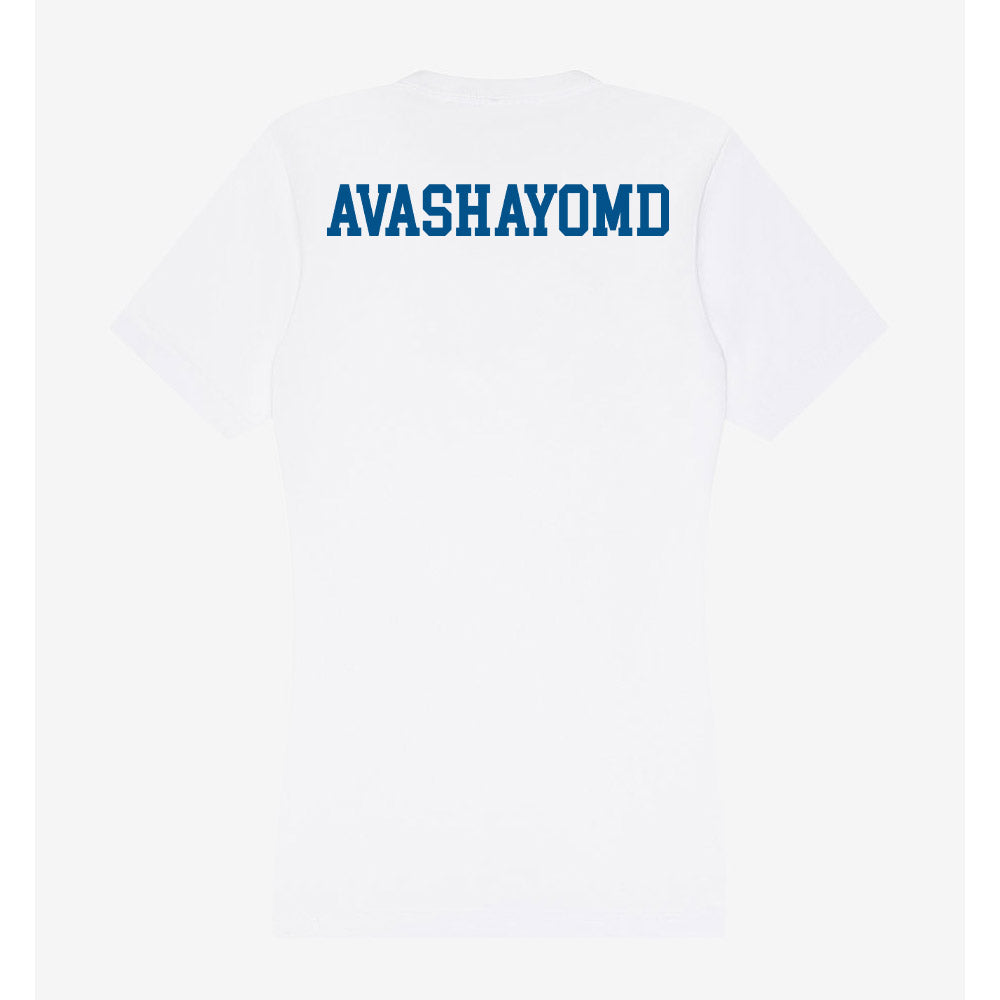 Delaware - Wrestling : Max Avashayomd - Women's V-Neck T-Shirt-1