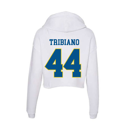 Delaware - Flag Football : Julia Tribiano - Women's Crop Fleece Hoodie-1