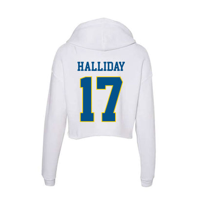 Delaware - Women's Ice Hockey : Amanda Halliday - Women's Crop Fleece Hoodie-1