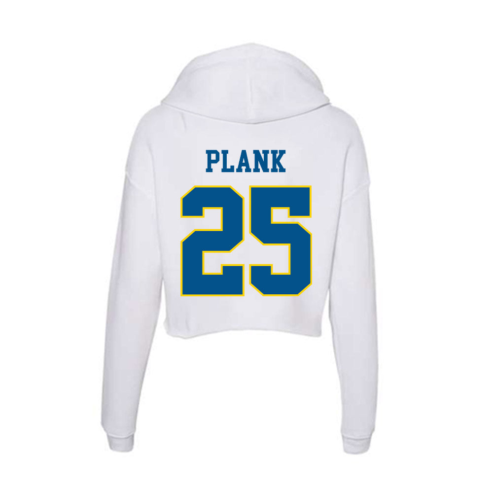 Delaware - Men's D2 Ice Hockey : Andrew Plank - Women's Crop Fleece Hoodie-1