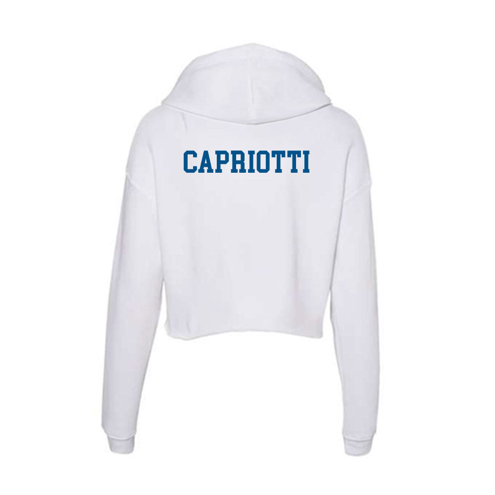 Delaware - Women's Rugby : Francesca Capriotti - Women's Crop Fleece Hoodie-1