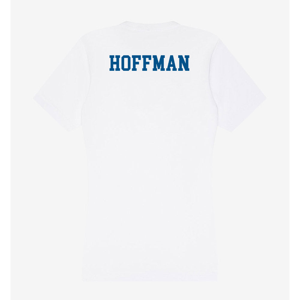 Delaware - Wrestling : Emilio Hoffman - Women's V-Neck T-Shirt-1